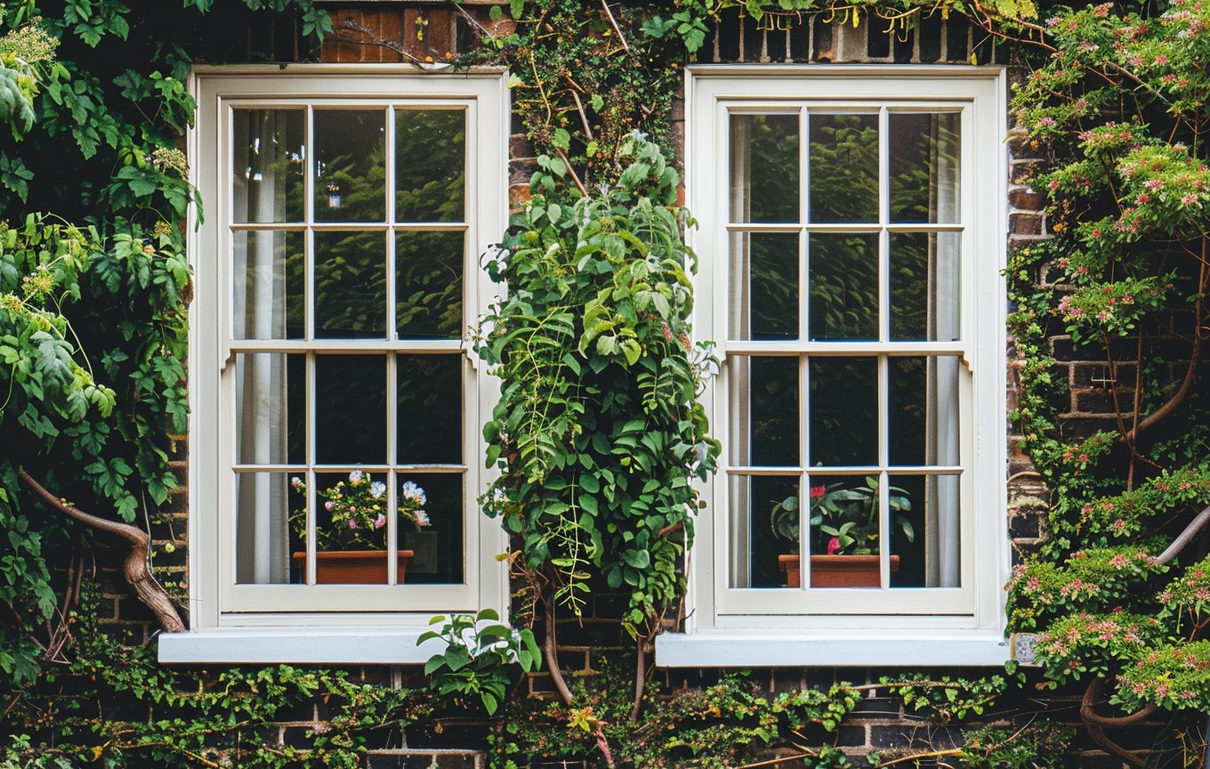 New Sash Windows in an English home