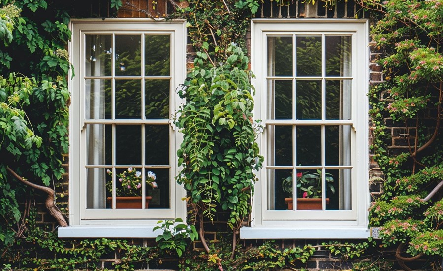 New Sash Windows in an English home
